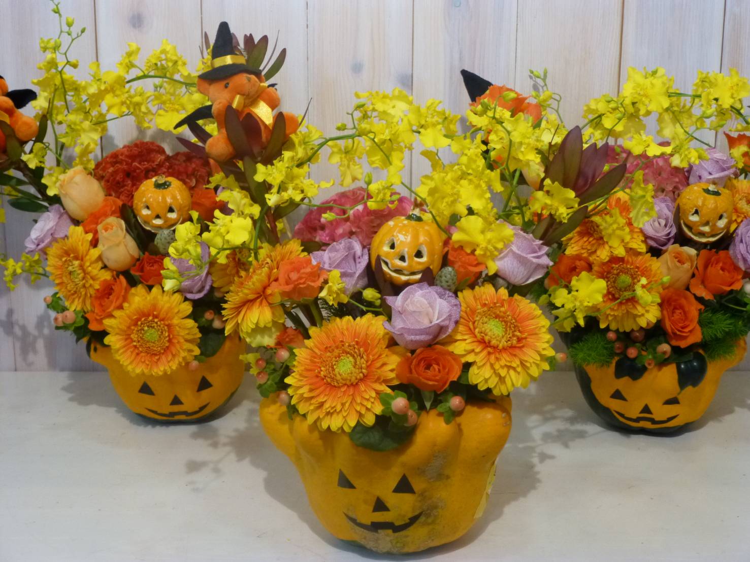 【季節限定】お部屋がパッとお祭り気分！ハロウィンアレンジメント＆ブーケ
